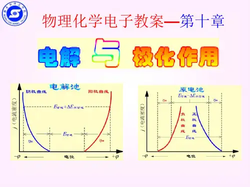 物理化学10章_电解与极化作用