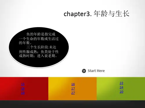年龄与生长,渔业资源与渔场学第二组(最终版)