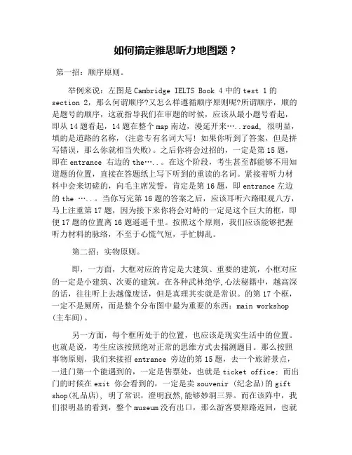 如何搞定雅思听力地图题？