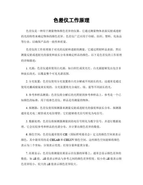 色差仪工作原理