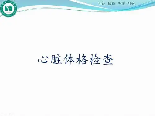 心脏体格检查PPT课件