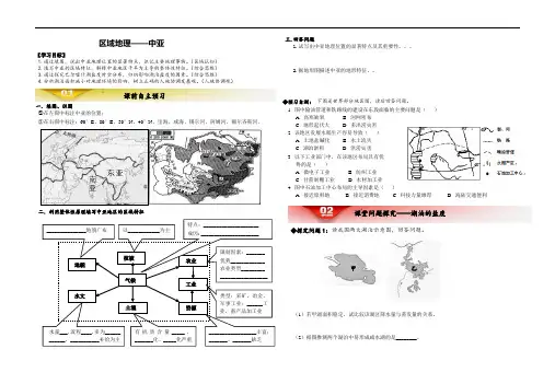高中区域地理-中亚