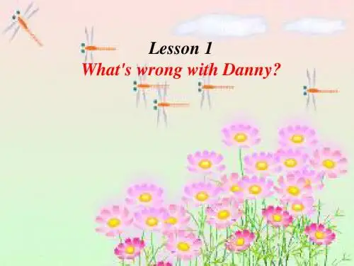 冀教版j九年级英语  Unit 1 Lesson 1 《What’s Wrong,Danny》(共19张PPT)