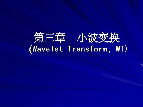 小波分析整理 第三章  小波变换ppt课件