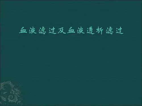 血液滤过ppt课件
