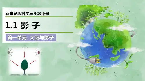 2024新青岛版科学三年级下册第一单元 太阳与影子《影子》优质课件