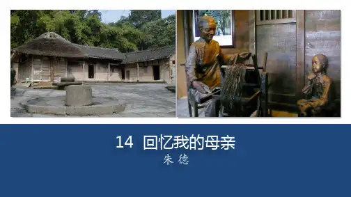 《回忆我的母亲》ppt课件
