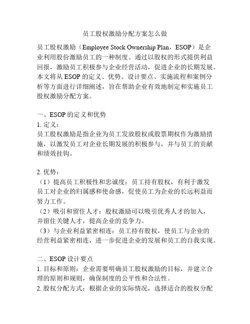 员工股权激励分配方案怎么做