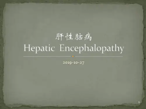 医学-HE-DXM-肝性脑病-消化内科小讲课