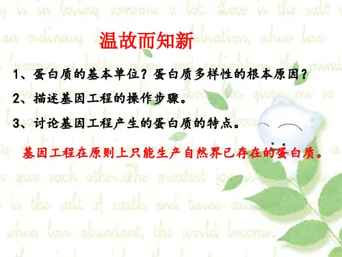 蛋白质工程PPT通用课件.ppt