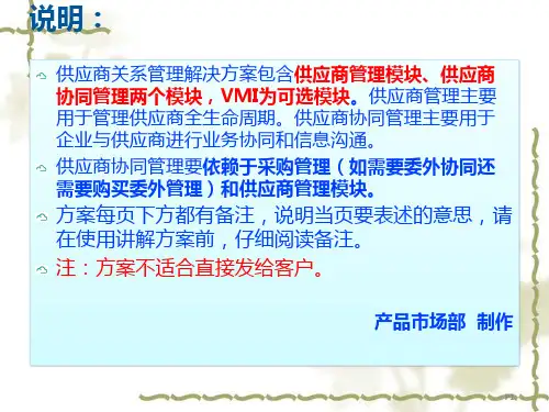 供应商协同平台解决方案