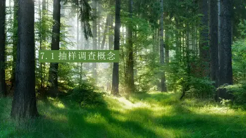 森林抽样调查—森林抽样调查概述(森林调查技术)