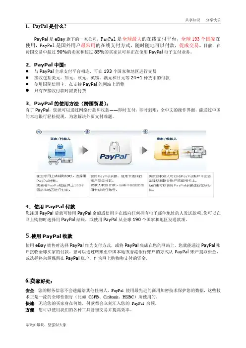 PayPal资料介绍