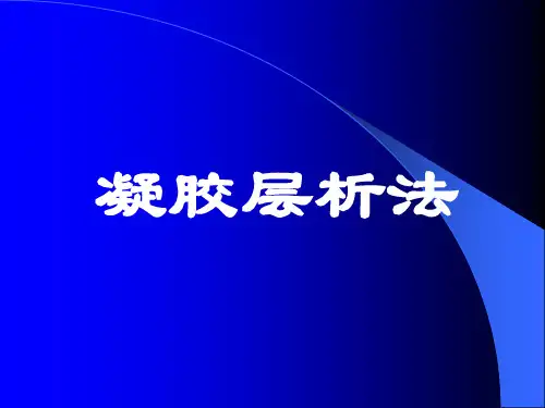 紫外检测-蛋白凝胶层析法 PPT课件