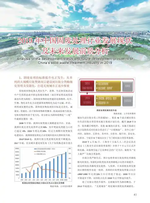 2019年中国固废处理行业发展现状及未来发展前景分析