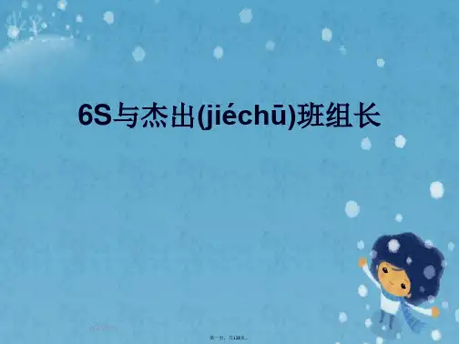 6S与杰出班组长