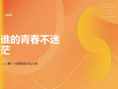 优秀班级文化PPT范例