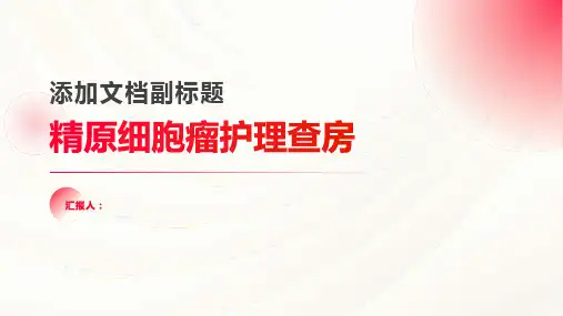 精原细胞瘤护理查房PPT
