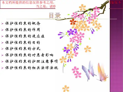 保护性约束资料培训课件