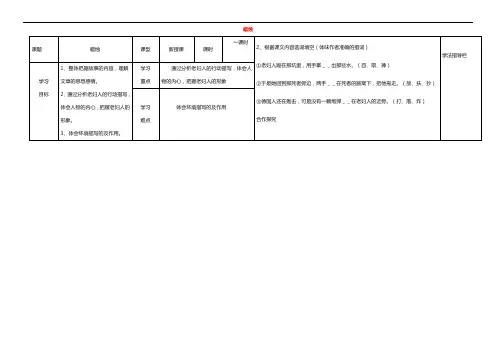 八年级语文上册 第3课《蜡烛》导学案
