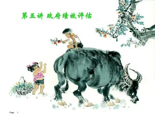 政府绩效评估幻灯片