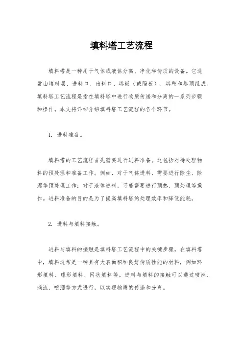 填料塔工艺流程