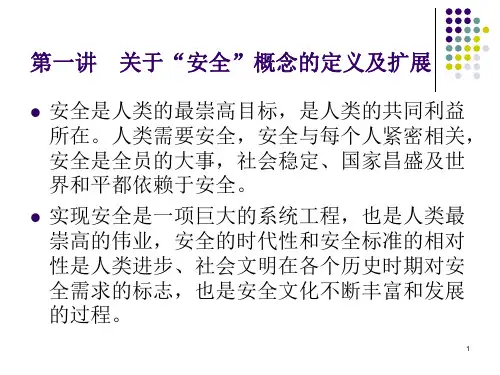 安全生产管理知识讲座课件