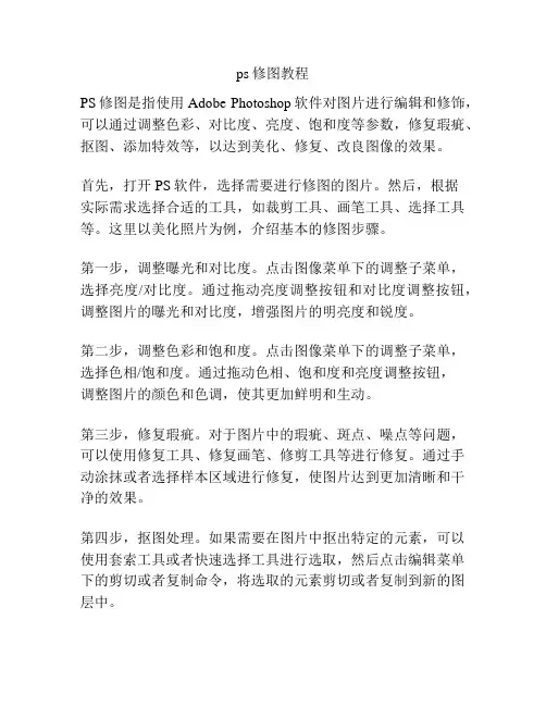 ps修图教程