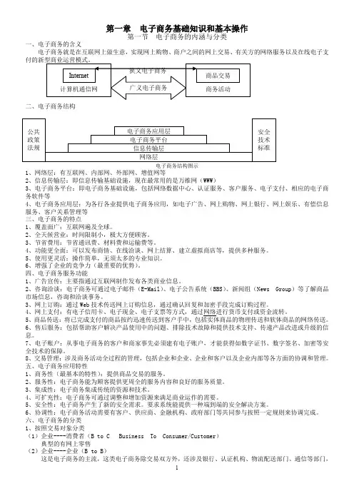 电子商务技能鉴定培训讲义