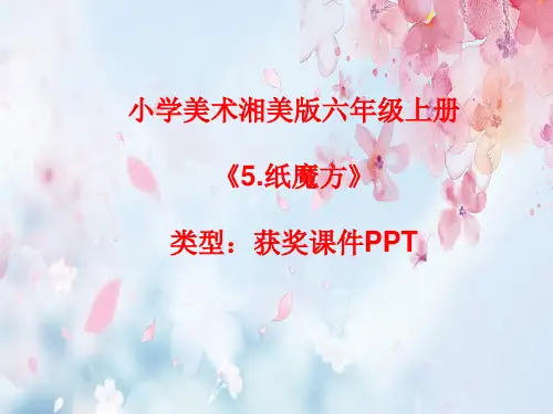 小学美术湘美版六年级上册《5.纸魔方》课件PPTA021