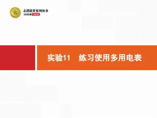 实验练习使用多用电表PPT课件