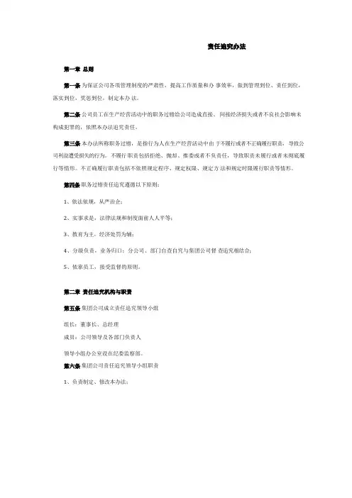 (2023版)责任追究办法(新版)