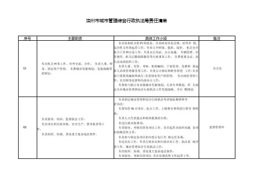 部门职责登记表.docx