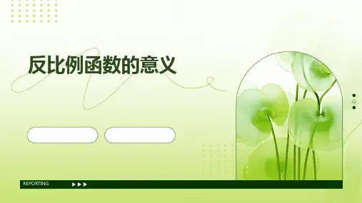 反比例函数的意义ppt