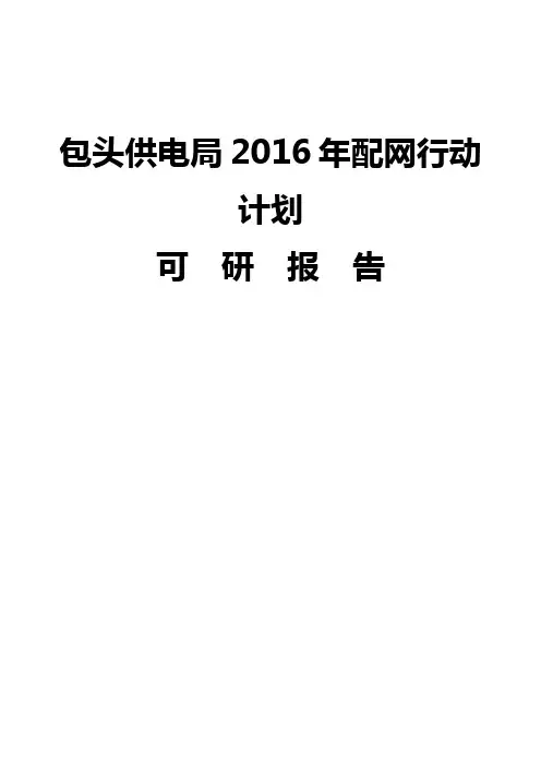 某地区供电局年度配网行动规划可行性研究方案书