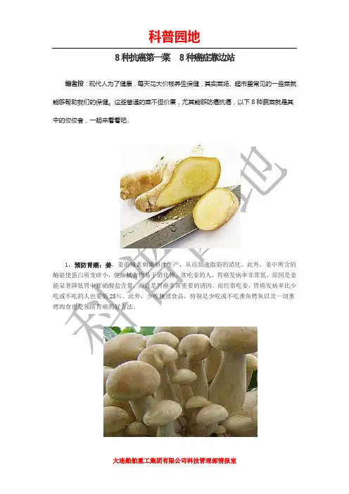 八种抗癌第一菜