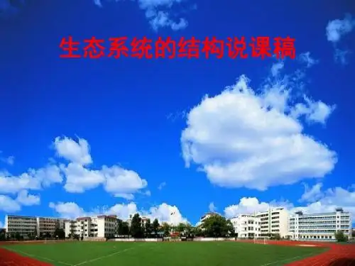 生态系统的结构说课