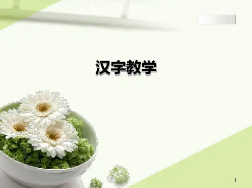 对外汉字教学优秀