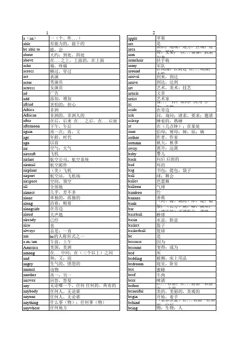 高考英语3500词汇分类