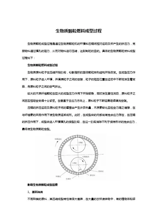 生物质颗粒燃料成型过程