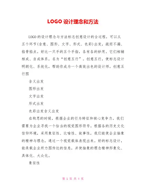 LOGO设计理念和方法