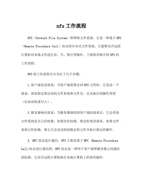 nfs工作流程