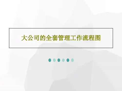 大公司的全套管理工作流程图159页PPT