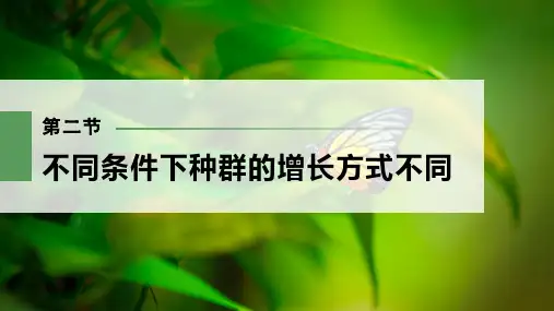 2022-2023学年 必修一  浙科版  不同条件下种群的增长方式不同  课件(90张)