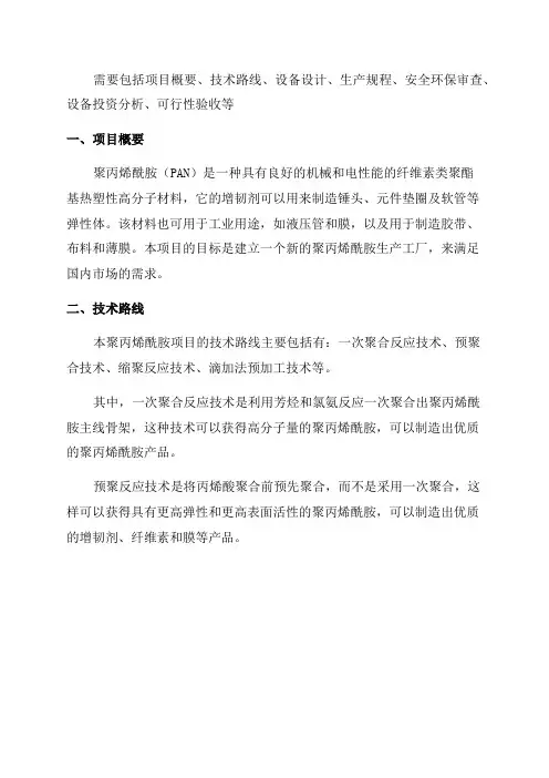 2024年聚丙烯酰胺项目可行性研究报告