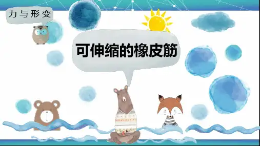 冀教版科学二年级下册 1.3 可伸缩的橡皮筋 课件(14张ppt)