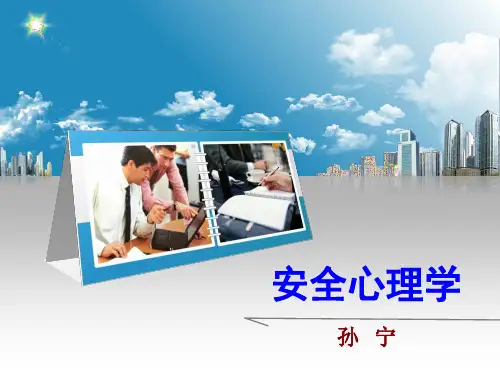 安全心理学 ppt课件