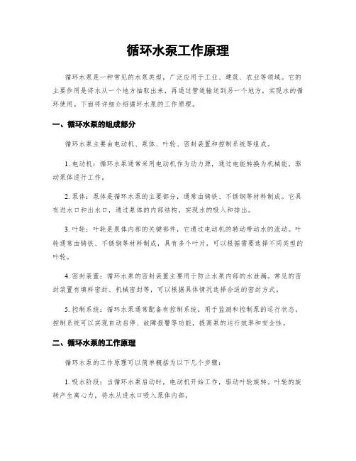循环水泵工作原理