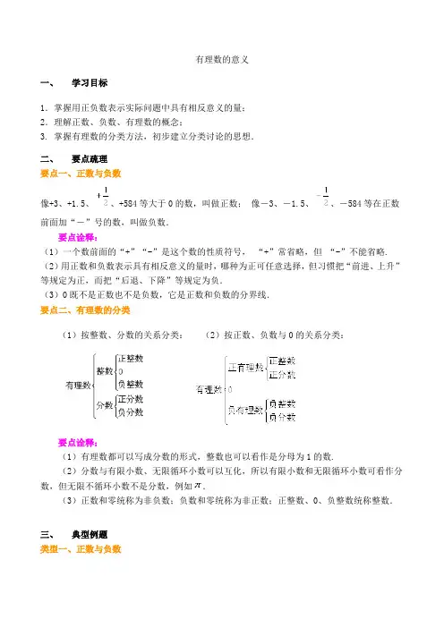 1、有理数的意义