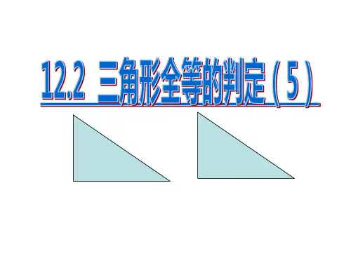 人教版初中数学课标版八年级上册第十二章12.2 三角形全等的判定 课件(共23张PPT)